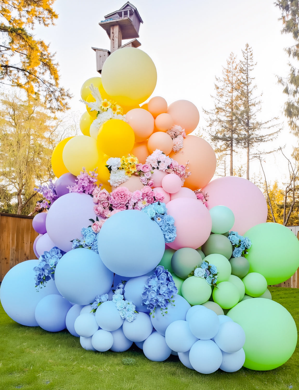 Adeyoo Pastel Balloons - 12 Inch Pastel Rainbow Balloons, 50 Pcs Multicoloured Latex Balloon Macaron Colourful Party Balloon for Birthday Unicorn Baby Shower Wedding Party Decorations