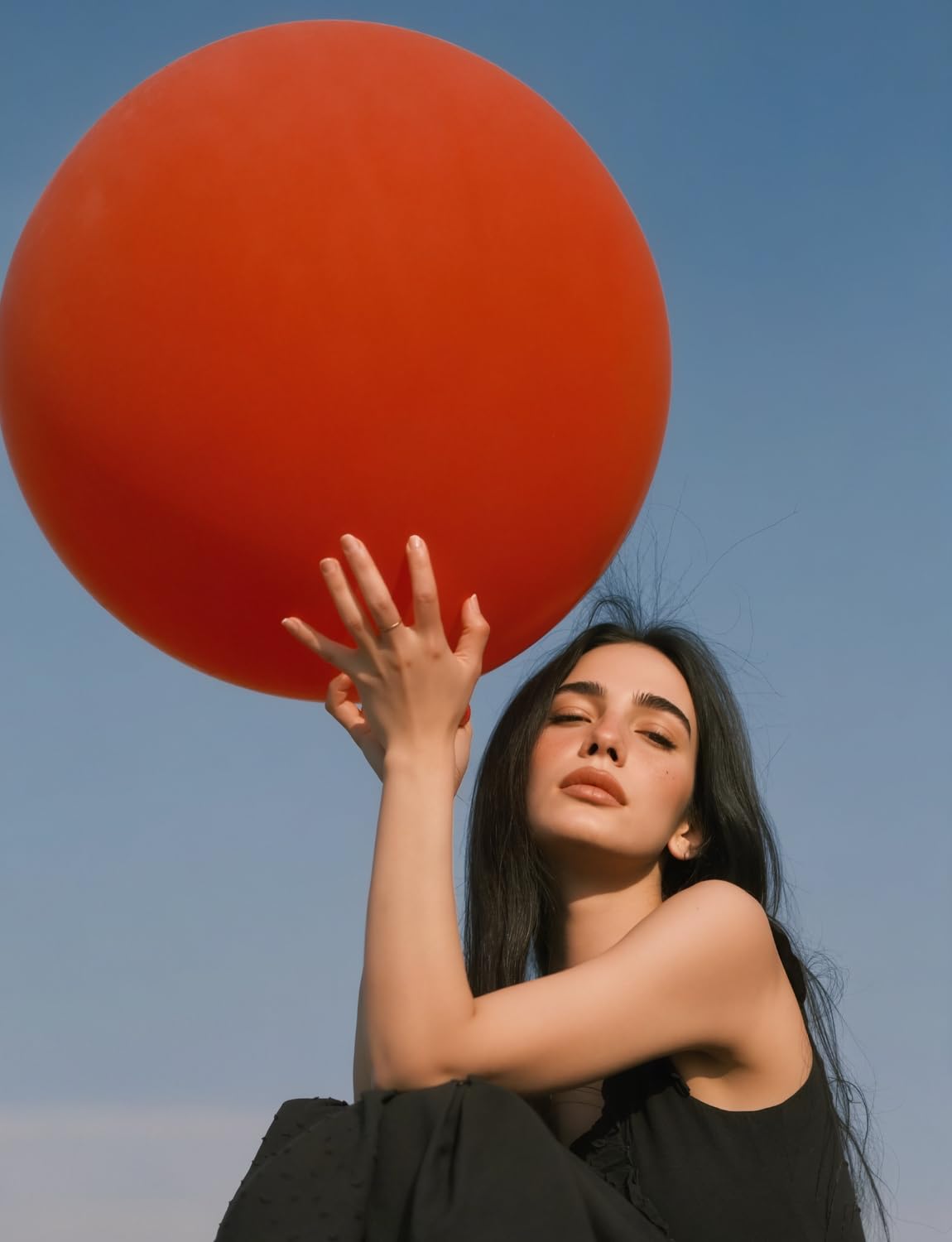 Adeyoo 36 Inch Red Balloons - Giant Balloons Jumbo Red Latex Balloon for Garland or Arch Extra Large Round Balloon for Anniversary Engagement Wedding Birthday Party Decorations (4Pcs), Photo Shoot