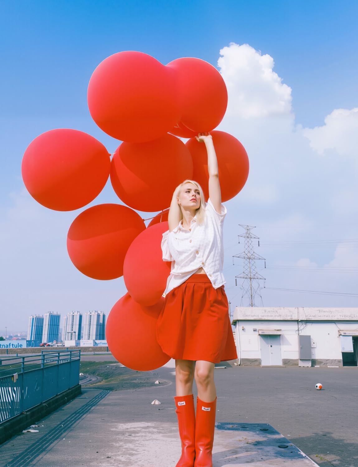 Adeyoo 36 Inch Red Balloons - Giant Balloons Jumbo Red Latex Balloon for Garland or Arch Extra Large Round Balloon for Anniversary Engagement Wedding Birthday Party Decorations (4Pcs), Photo Shoot