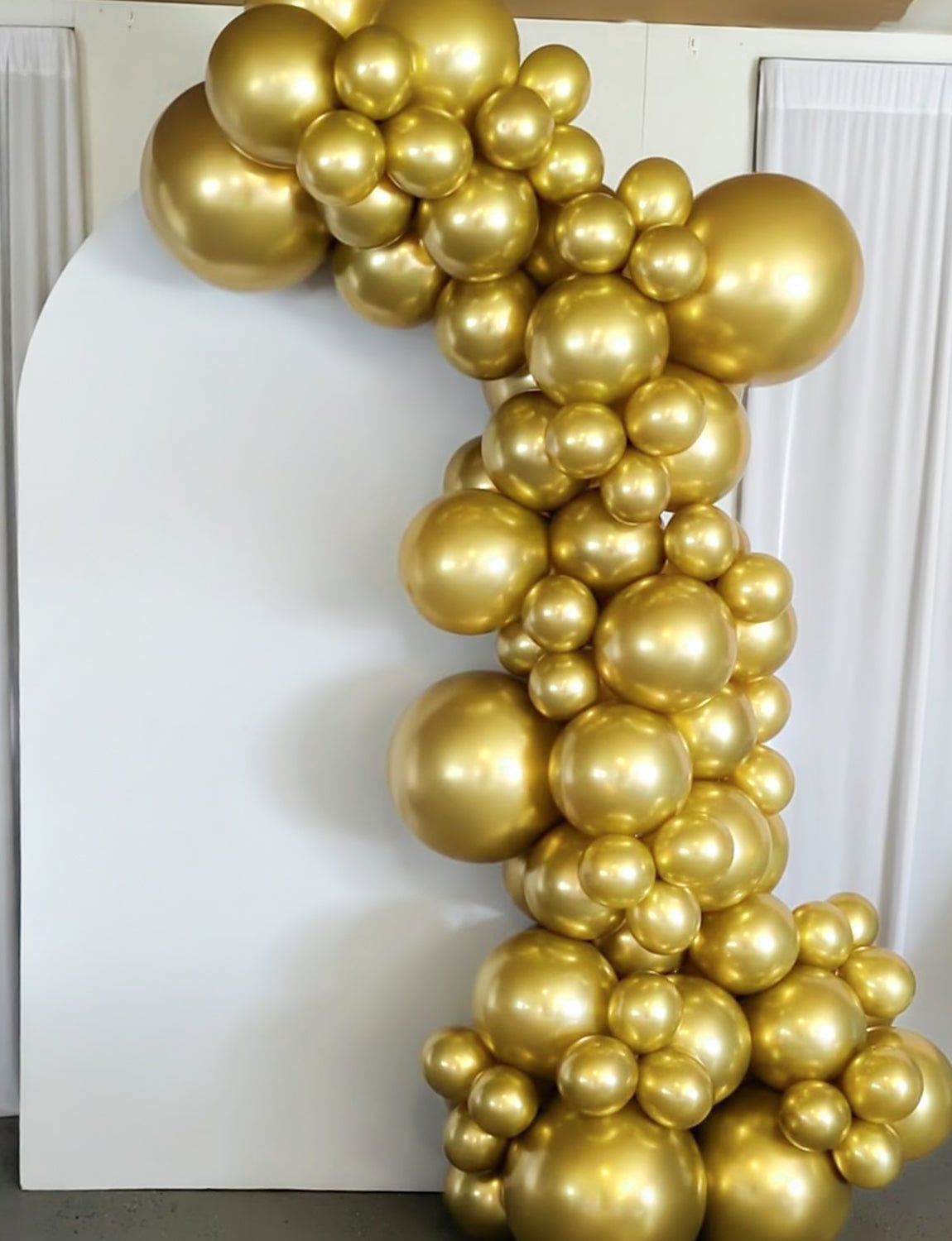 Gold Balloons - 12 Inch Metallic Gold Balloons for Party Decorations 50Pcs Strong Thicken Metallic Gold Balloons Round Latex Balloons for Birthday Wedding Christmas New Year Eve Engagement