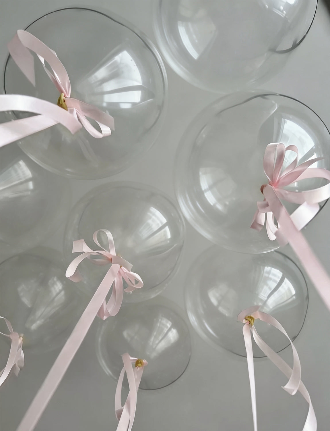 Clear Balloons, 24 Pcs 18 Inch Clear Latex Balloons with Ribbon Large Transparent Balloons for Birthday Decorations, Party Balloons for Birthday Wedding Anniversary Bridal Baby Shower