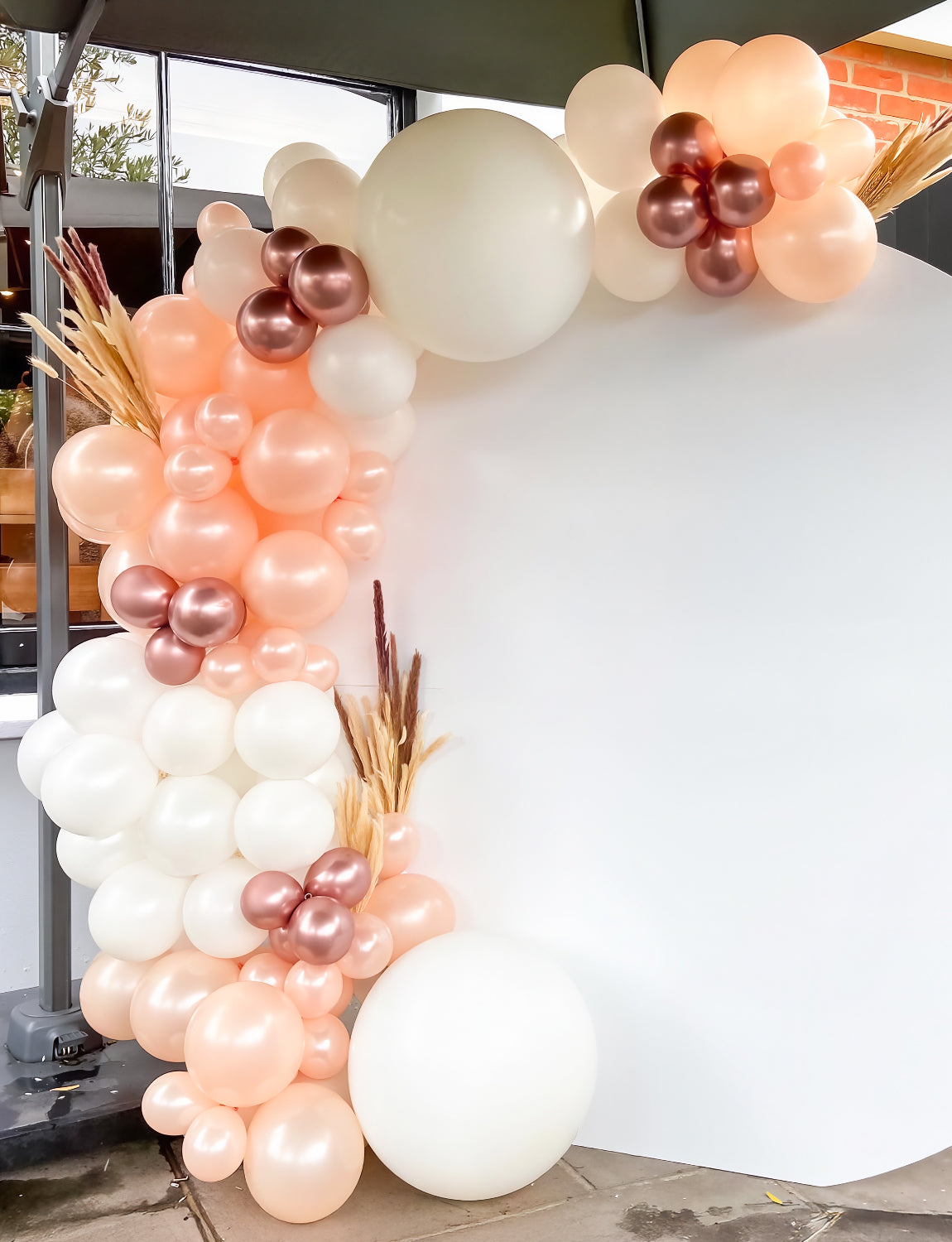 Adeyoo Rose Gold Balloon Arch Kit Garland - 127Pcs Rose Gold Balloons with White Latex Balloons, Glitter Confetti Balloon for Girl Women Birthday Baby Bridal Shower Wedding Retirement Party Decoration