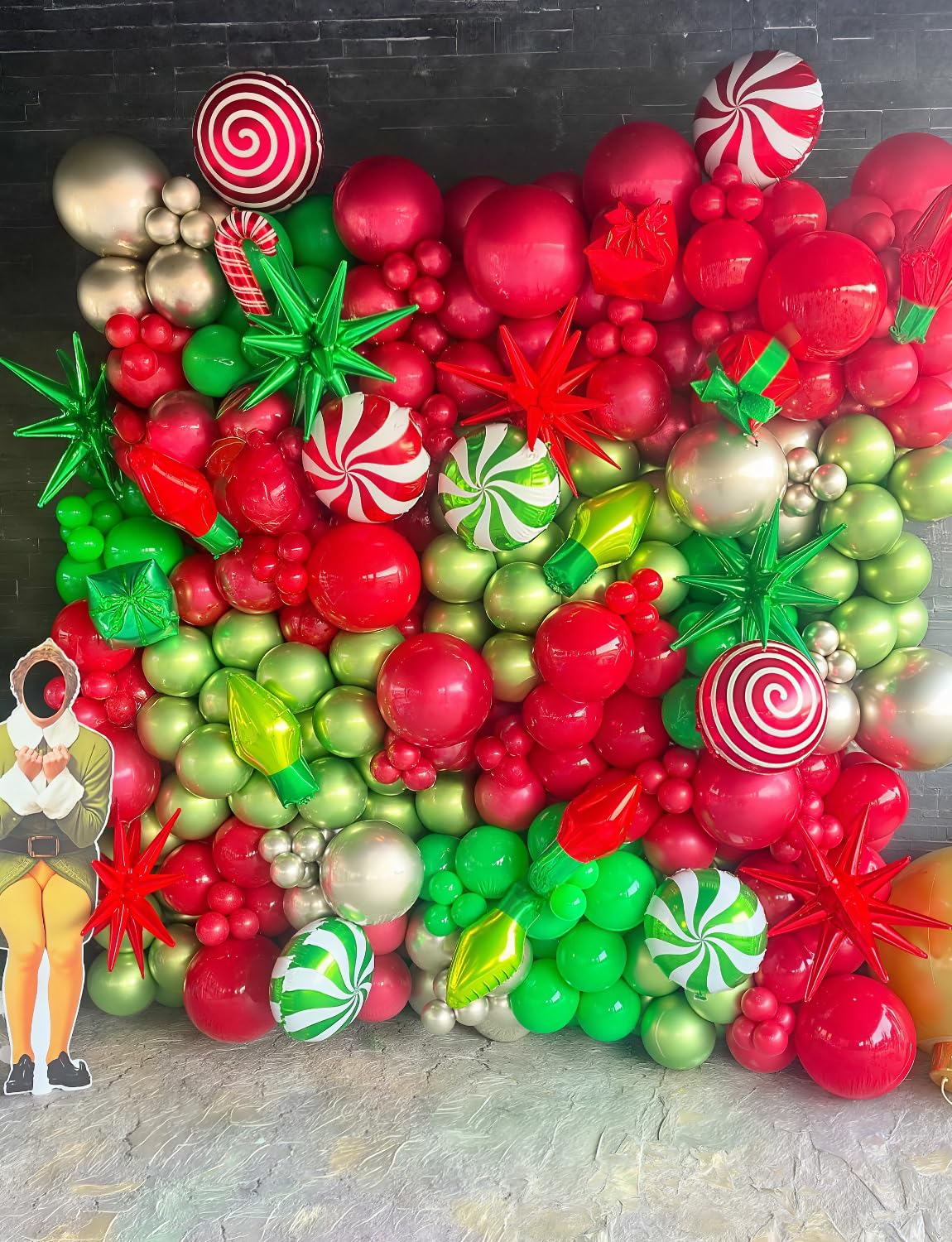 Adeyoo Green Star Balloons - 8 Pcs Green Foil Balloons Magic One-Piece 14-Pointed Mylar Spike Balloon 4D Starburst Balloon for Birthday Wedding Christmas Safari Jungle Party Decorations, Backdrops