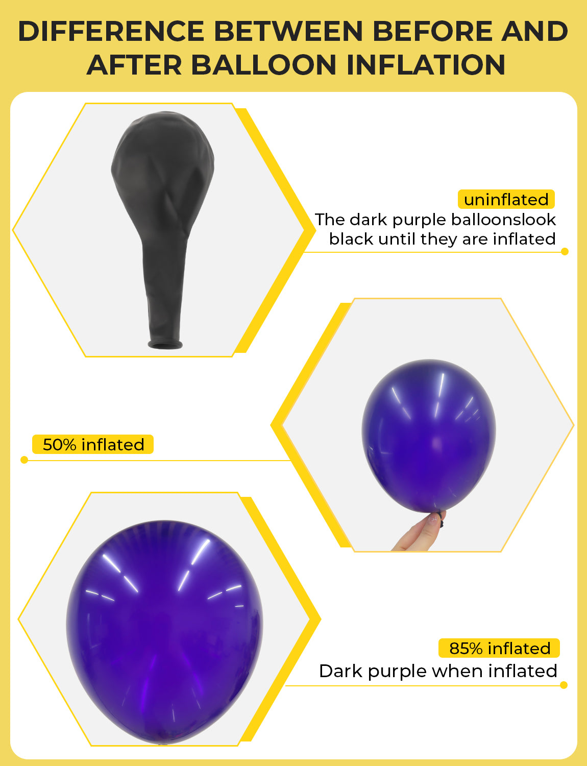Purple and Gold Balloon Arch Kit Garland - 132Pcs Purple Balloon Arch Multi-Size Lilac and Gold Balloons with Confetti, Party Balloons for Birthday Baby Shower Wedding Lavender Themed Party Decoration