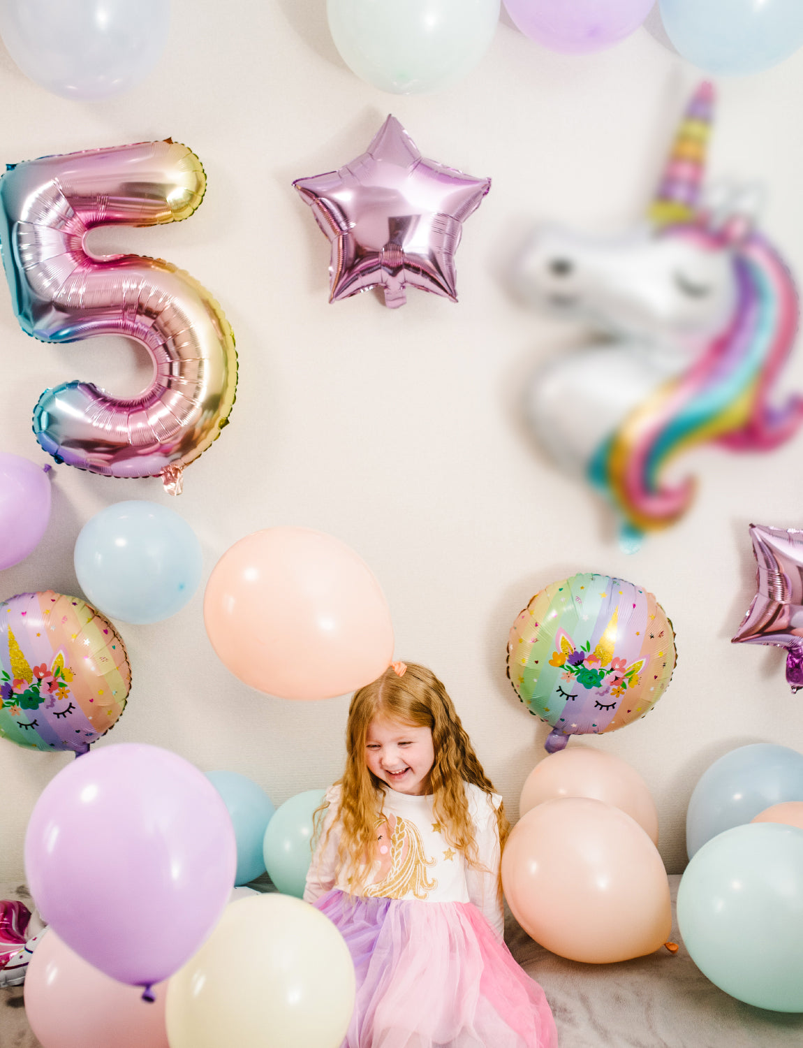 Adeyoo Pastel Balloons - 12 Inch Pastel Rainbow Balloons, 50 Pcs Multicoloured Latex Balloon Macaron Colourful Party Balloon for Birthday Unicorn Baby Shower Wedding Party Decorations