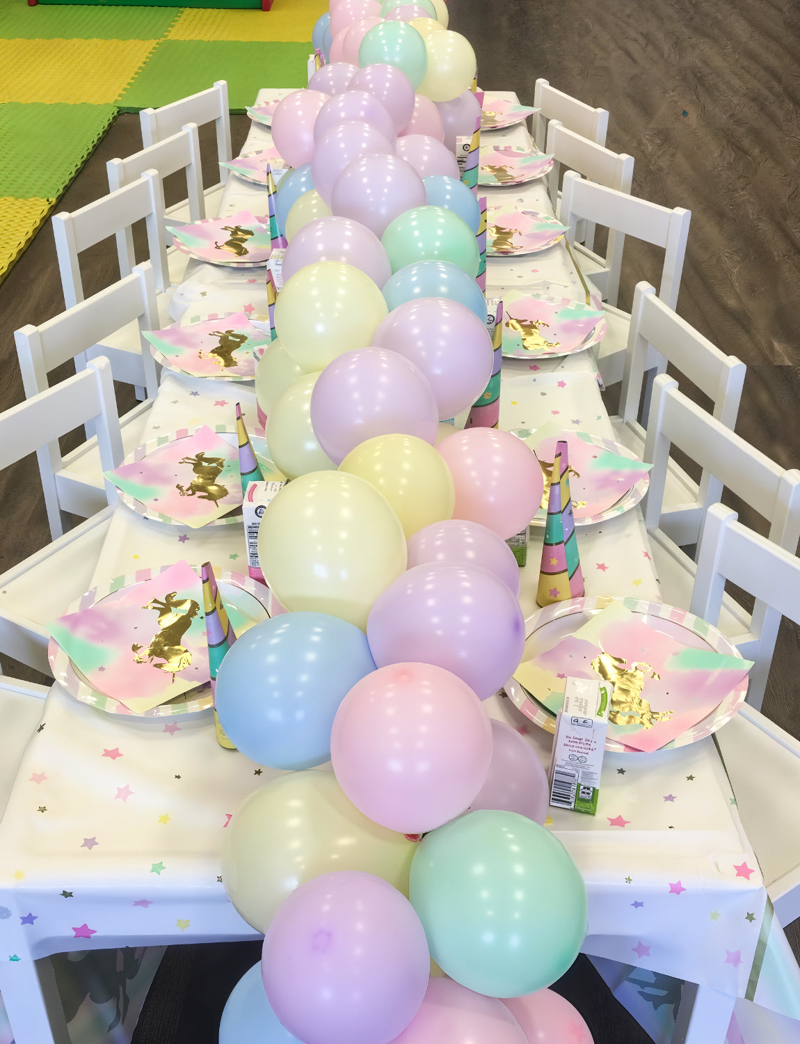 Adeyoo Pastel Balloons - 12 Inch Pastel Rainbow Balloons, 50 Pcs Multicoloured Latex Balloon Macaron Colourful Party Balloon for Birthday Unicorn Baby Shower Wedding Party Decorations