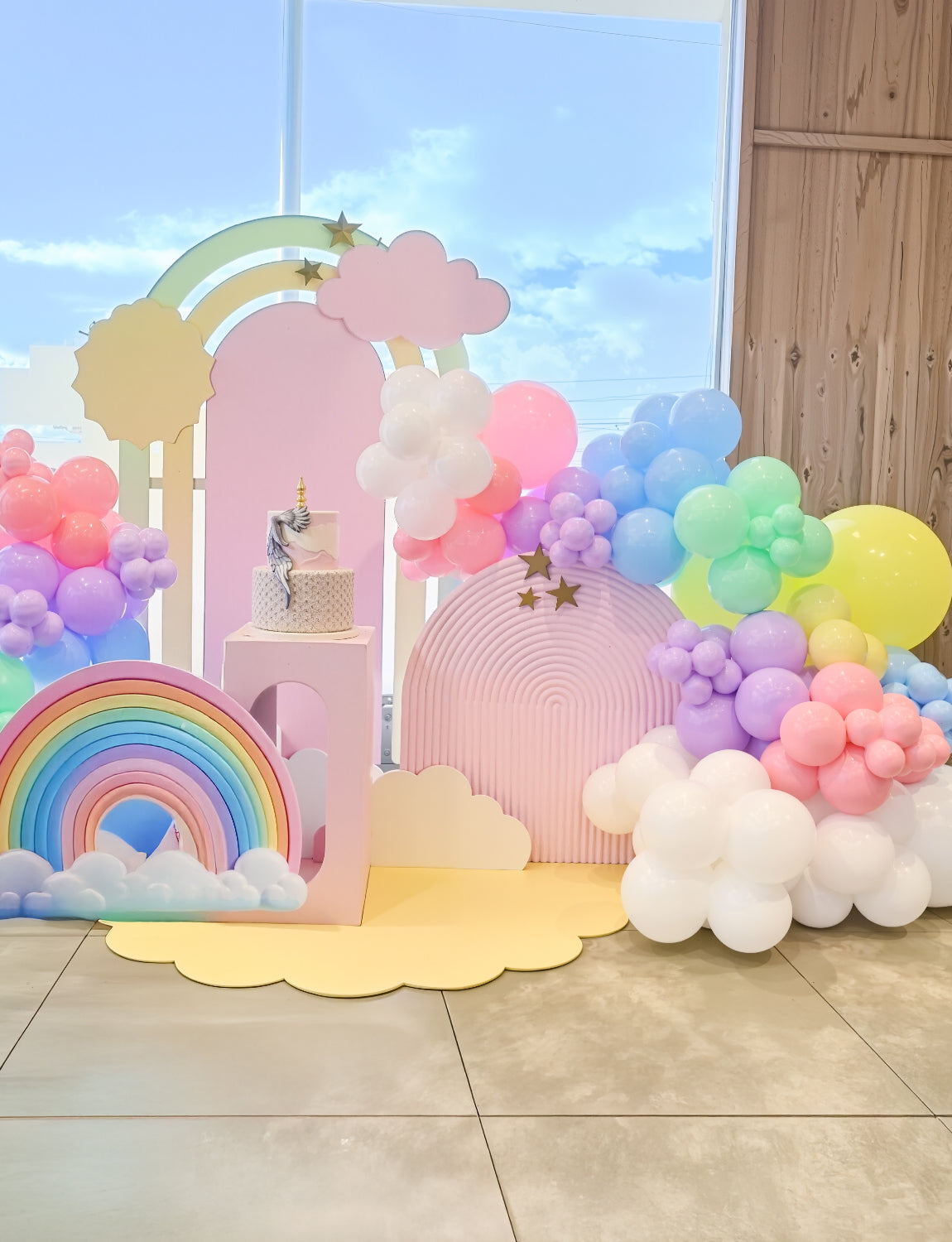 Pastel Balloon Arch Kit - 18/12/5 Inch Pastel Rainbow Balloon Arch Multicolour Colourful Macaron Party Balloons for Birthday Wedding Baby Shower Unicorn Theme Party Decorations