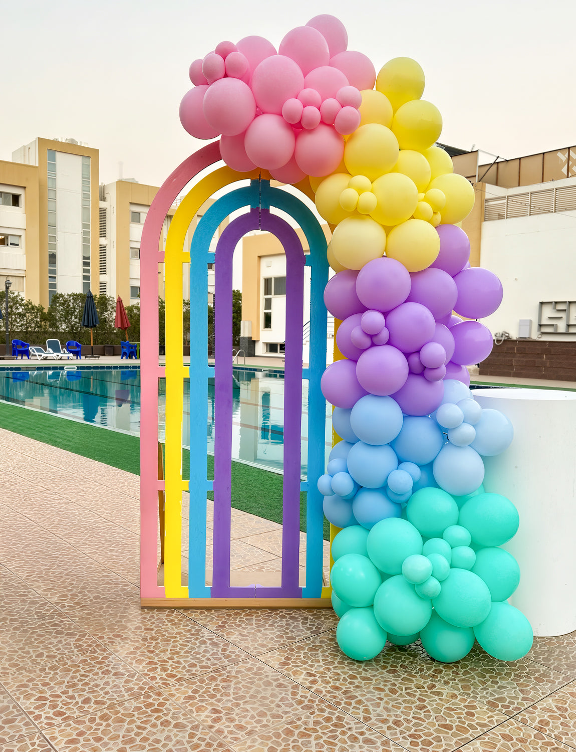 Pastel Balloon Arch Kit - 18/12/5 Inch Pastel Rainbow Balloon Arch Multicolour Colourful Macaron Party Balloons for Birthday Wedding Baby Shower Unicorn Theme Party Decorations
