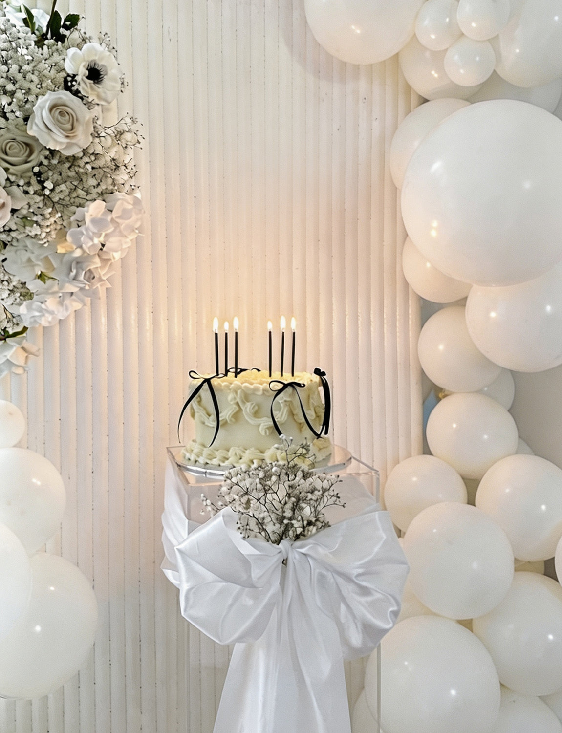 18 Inch White Balloons, 24 Pcs Large White Latex Balloon with Ribbon Giant Birthday Balloons for Wedding Decorations, Party Balloons for Engagement Bridal Anniversary Birthday Party Baby Shower
