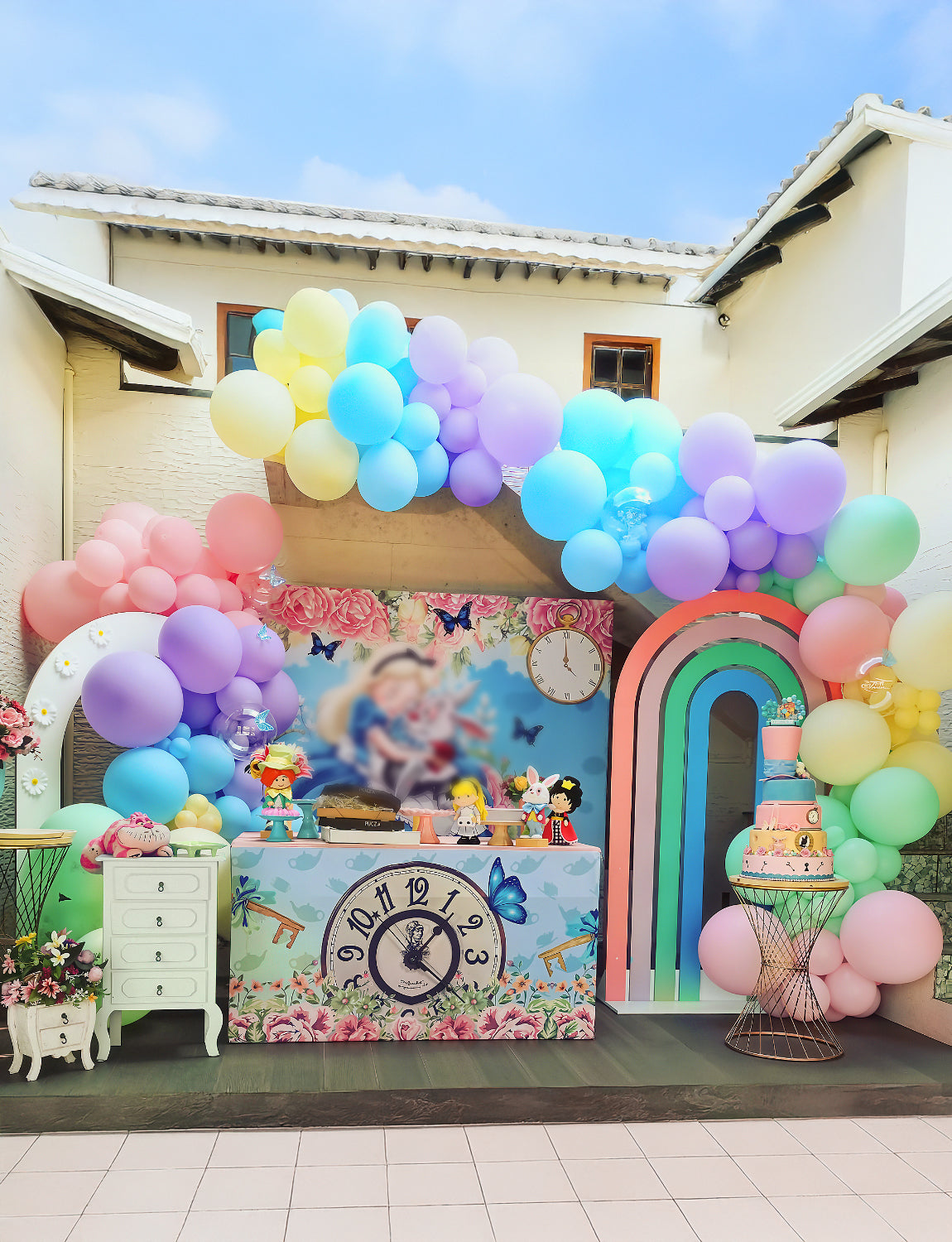 Pastel Balloon Arch Kit - 18/12/5 Inch Pastel Rainbow Balloon Arch Multicolour Colourful Macaron Party Balloons for Birthday Wedding Baby Shower Unicorn Theme Party Decorations