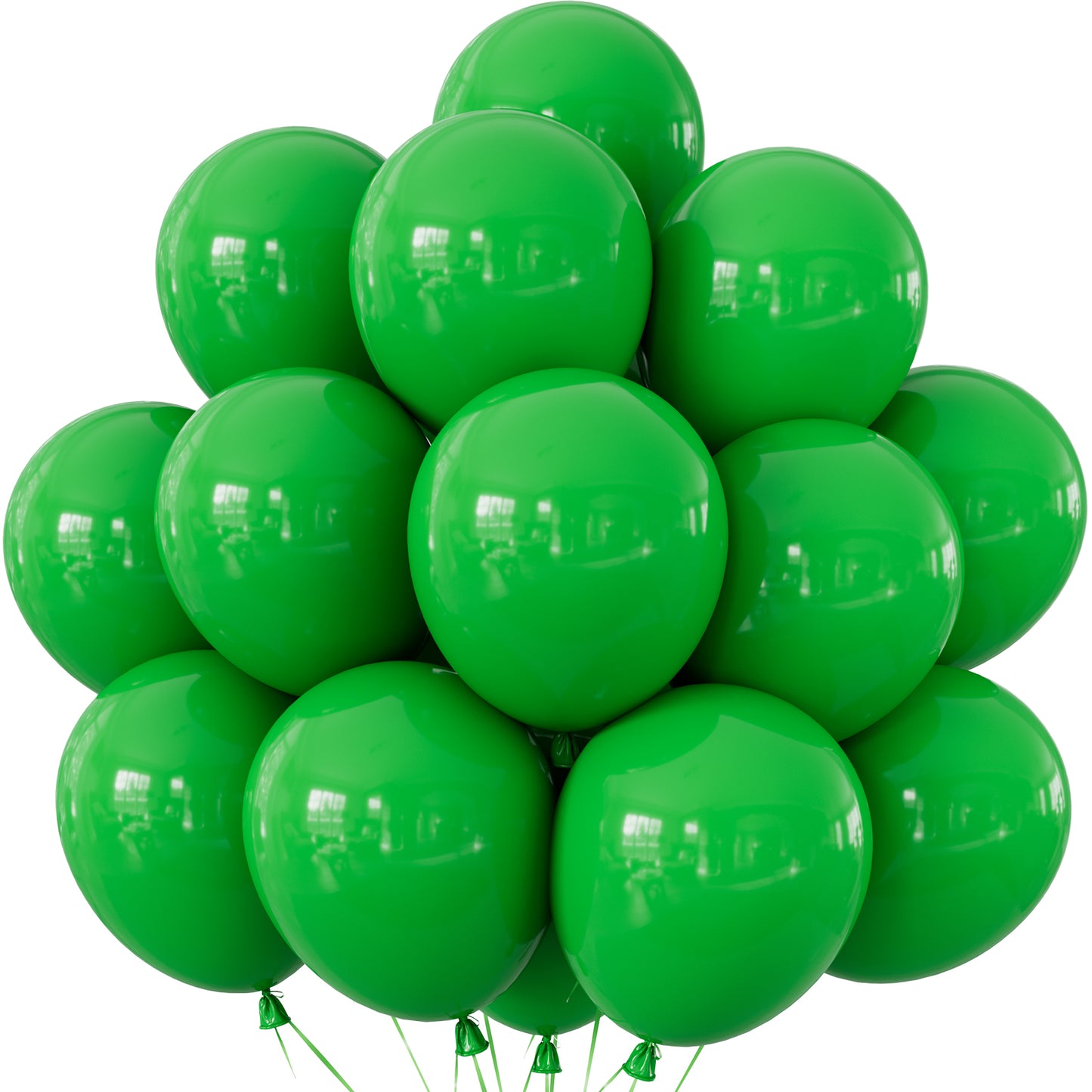 18Inch Green Balloons, 24 Pcs Green Latex Balloon for Birthday Decor Large Birthday Balloons for Green Birthday Decorations, Party Balloons for Jungle Christmas Wedding Anniversary Graduation