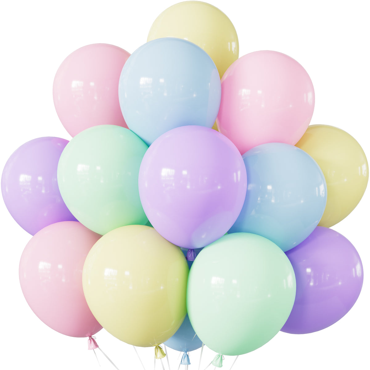 Pastel Balloons, 24 Pcs 18 Inch Pastel Rainbow Balloons, 5 Colours Large Macaron Colourful Balloons for Pastel Birthday Decorations, Party Balloons for Birthday Wedding Easter Wedding Parties