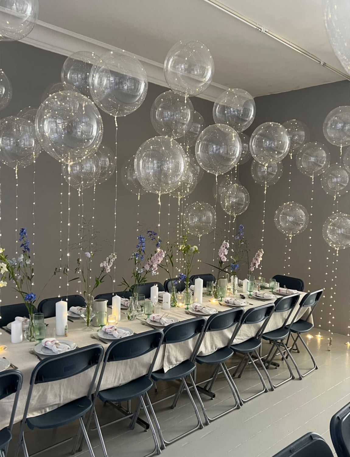 Clear Balloons, 24 Pcs 18 Inch Clear Latex Balloons with Ribbon Large Transparent Balloons for Birthday Decorations, Party Balloons for Birthday Wedding Anniversary Bridal Baby Shower