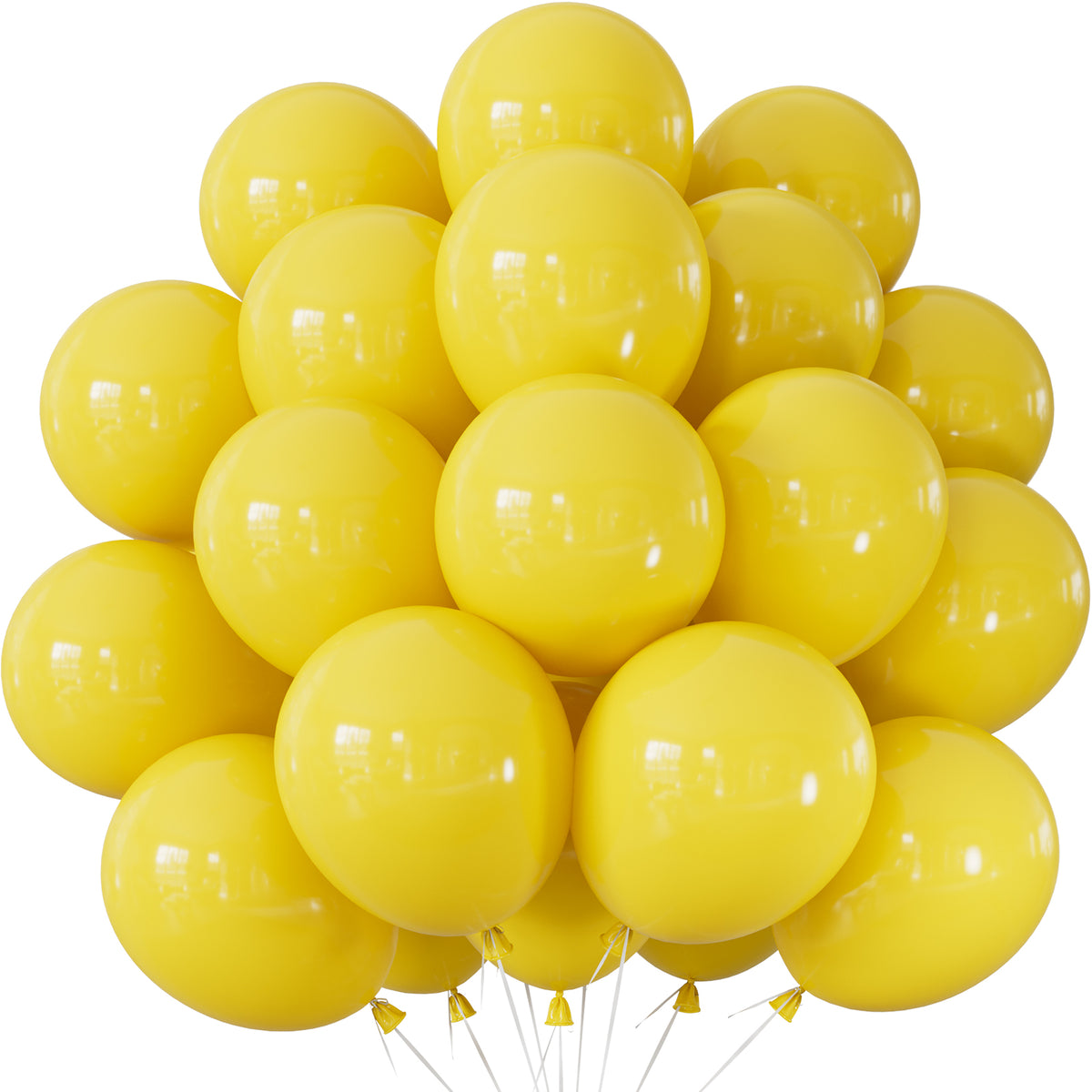 Yellow Balloons - 12 Inch Yellow Latex Balloons 50Pcs Strong Thicken Yellow Balloons Lemon Balloons for Birthday Wedding Anniversary Lemon Daisy Bee Theme Party Decorations