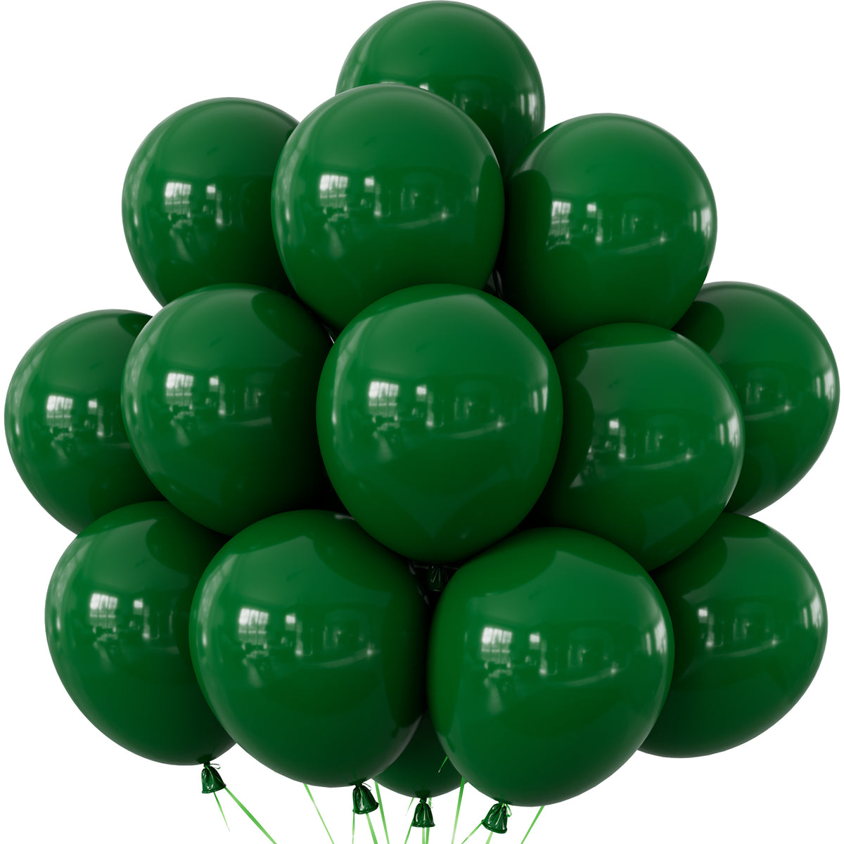 Dark Green Balloons, 24 Pcs 18 Inch Green Balloon for Birthday Decor Large Birthday Balloons for Green Birthday Decorations, Party Balloons for Jungle Forest Christmas Wedding Graduation parties