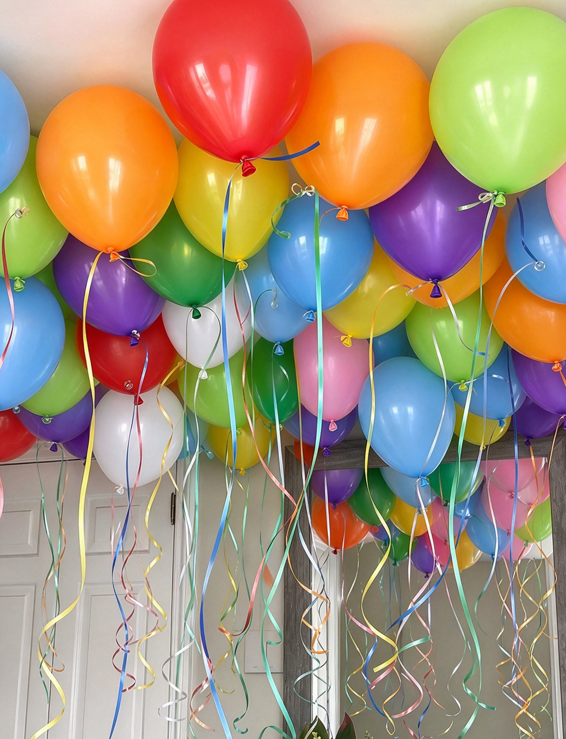 Pastel Balloons, 50 Pcs 12 Inch Pastel Rainbow Balloons, 10 Colours Colourful Macaron Latex Balloon, Multicoloured Balloon for Birthday Baby Shower Wedding Easter Bridal Shower Party Decoration