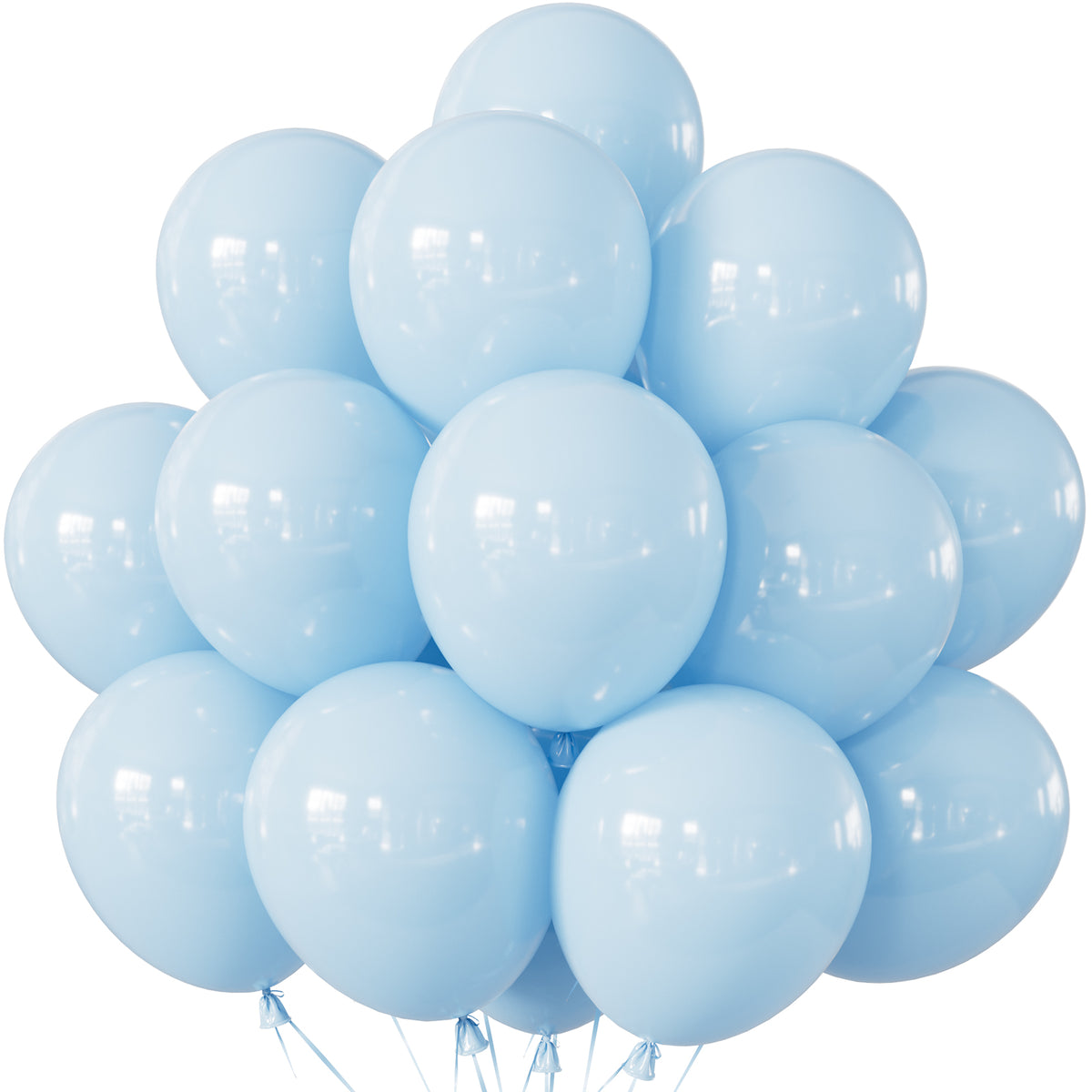 Baby Blue Balloons, 24 Pcs 18 Inch Blue Balloons for Birthday Decor Large Birthday Balloons for Blue Birthday Decorations, Light Blue Balloons for Boys Birthday Party Wedding Engagement Easter