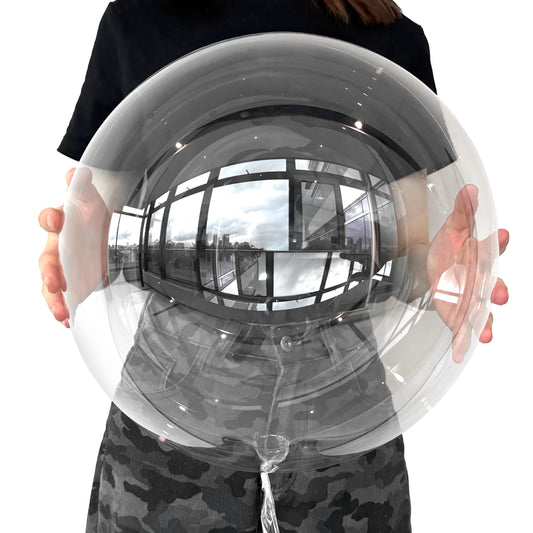 Adeyo Bobo Balloons 24 Inch – Clear Bubble Balloons for Stuffing 25 Pcs Fillable Transparent Bobo Balloons for DIY Party Decor, Birthday Wedding Anniversary Indoor Outdoor Celebration, Photo Shoot