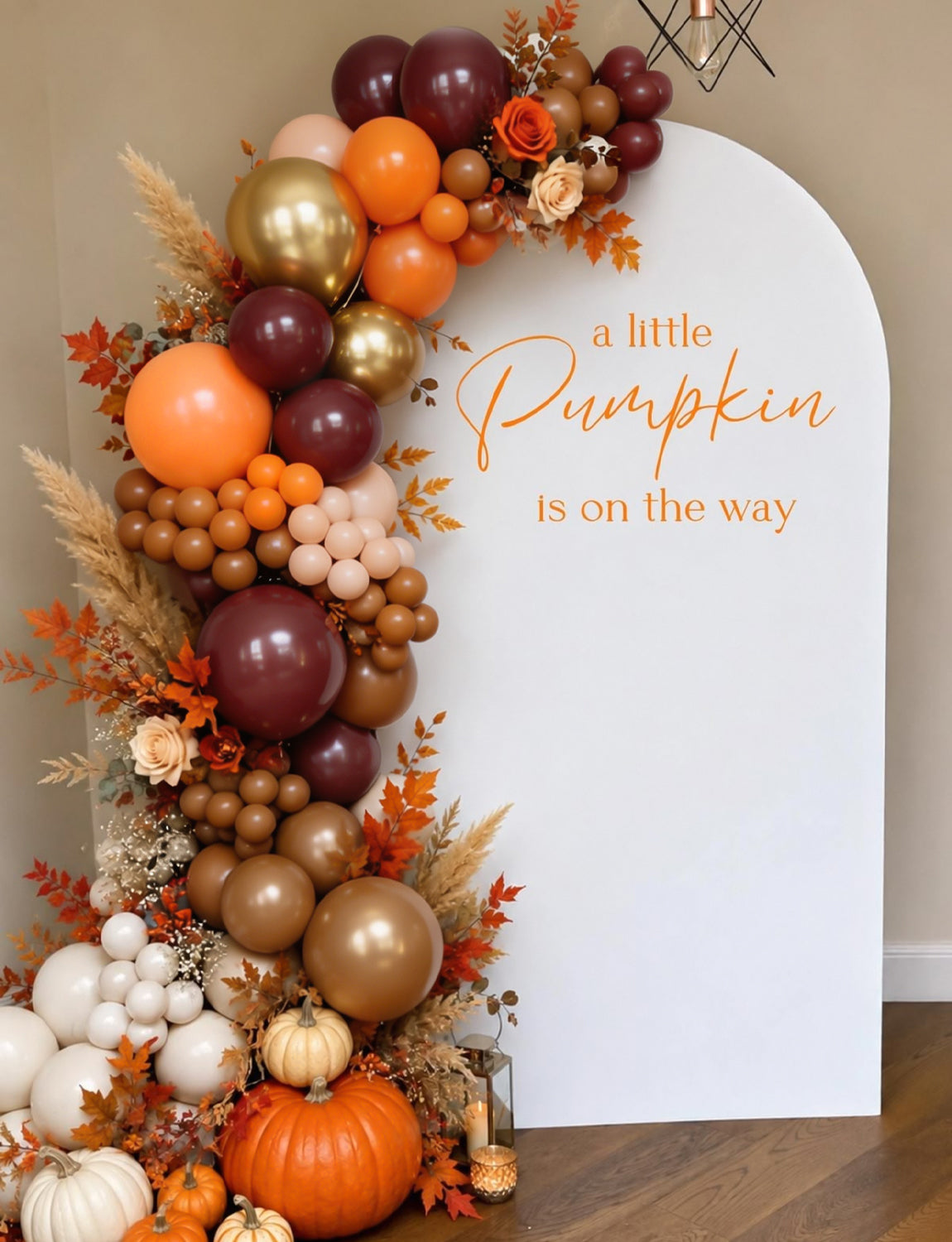 Fall Balloons, 50Pcs Burgundy Gold Balloons for Thanksgiving Decor | 12 Inch Autumn Balloons with Burgundy, Orange, Brown Tan and Metallic Gold for Harvest Birthday Wedding Party Decorations