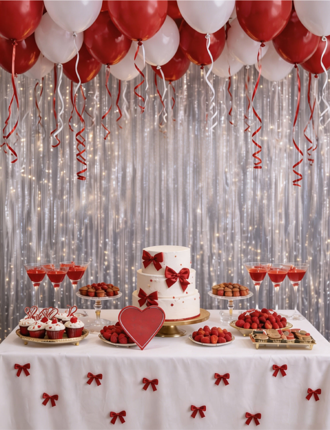 Red and White Balloons, 50 Pcs 12 Inch Red White Latex Balloons Classic Red White Balloons for Christmas Valentine's Day Wedding Engagement Anniversary Birthday Football Party Decorations