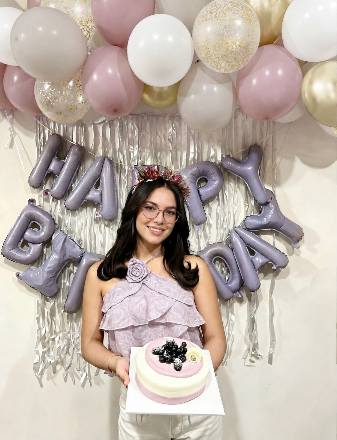 Dusty Pink and Gold Balloons, 50PCS 12 Inch Blush Pink, White & Metallic Gold Balloons with Confetti Balloon for Birthday, Bridal Shower & Wedding Party Decorations, Girls & Women