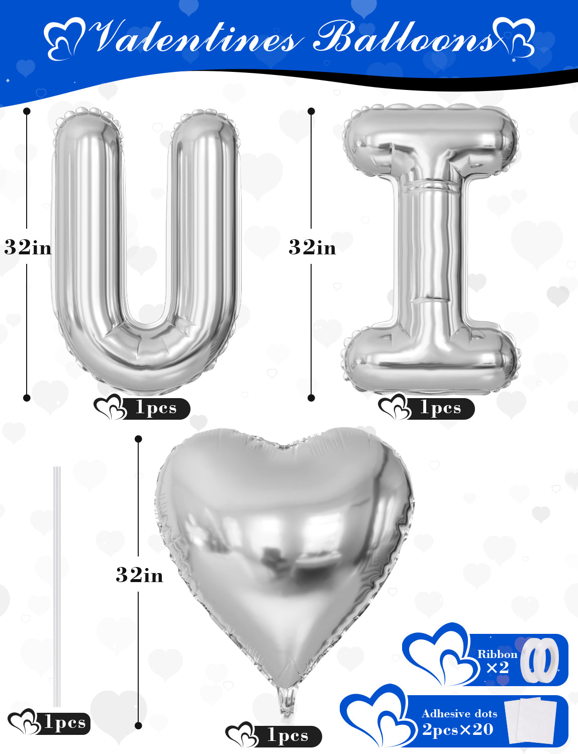 Blue and Black Proposal Decorations Kit - I Love You Balloons with Blue Black Silver Latex Confetti Balloons Heart Foil Balloons, 600Pcs Rose Petals Romantic Decoration Kit for Him/Her