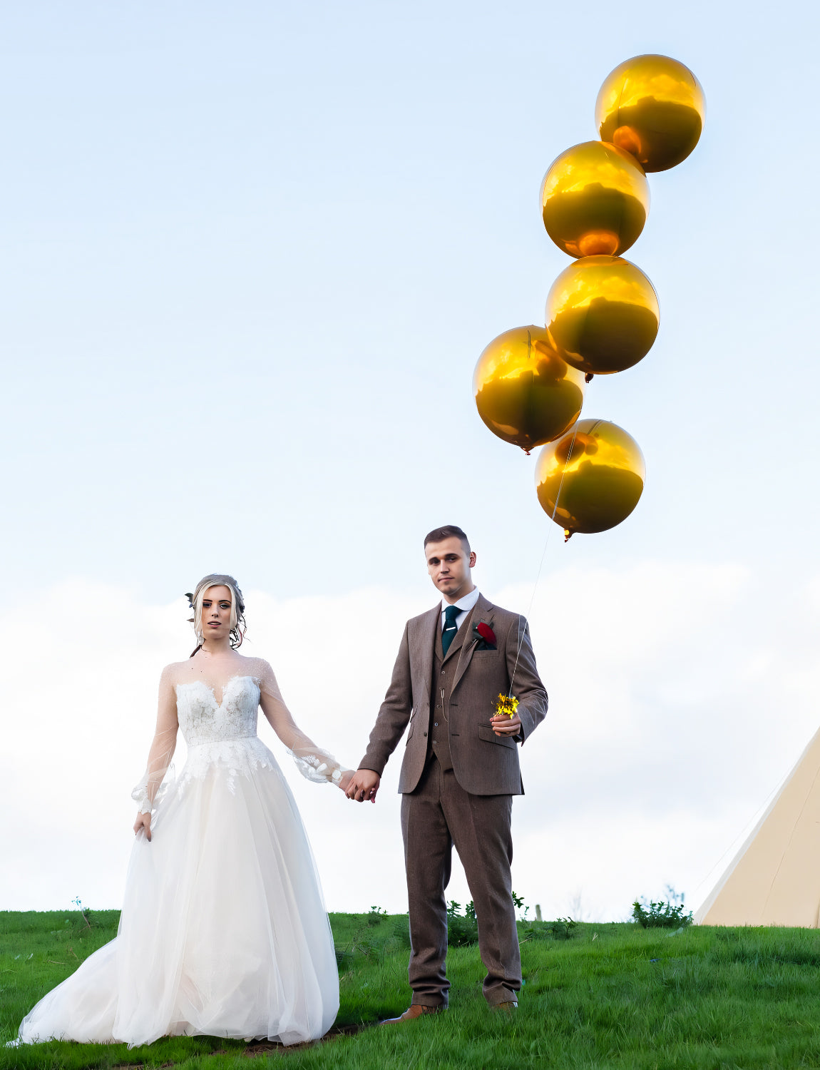 Gold Foil Balloons, 22" 18" 10" 4D Round Mylar Gold Balloon, 14 Pcs Metallic Gold Balloons, Different Sizes Mirror Foil Balloons for Birthday Graduation Christmas Wedding New Years Party Decor