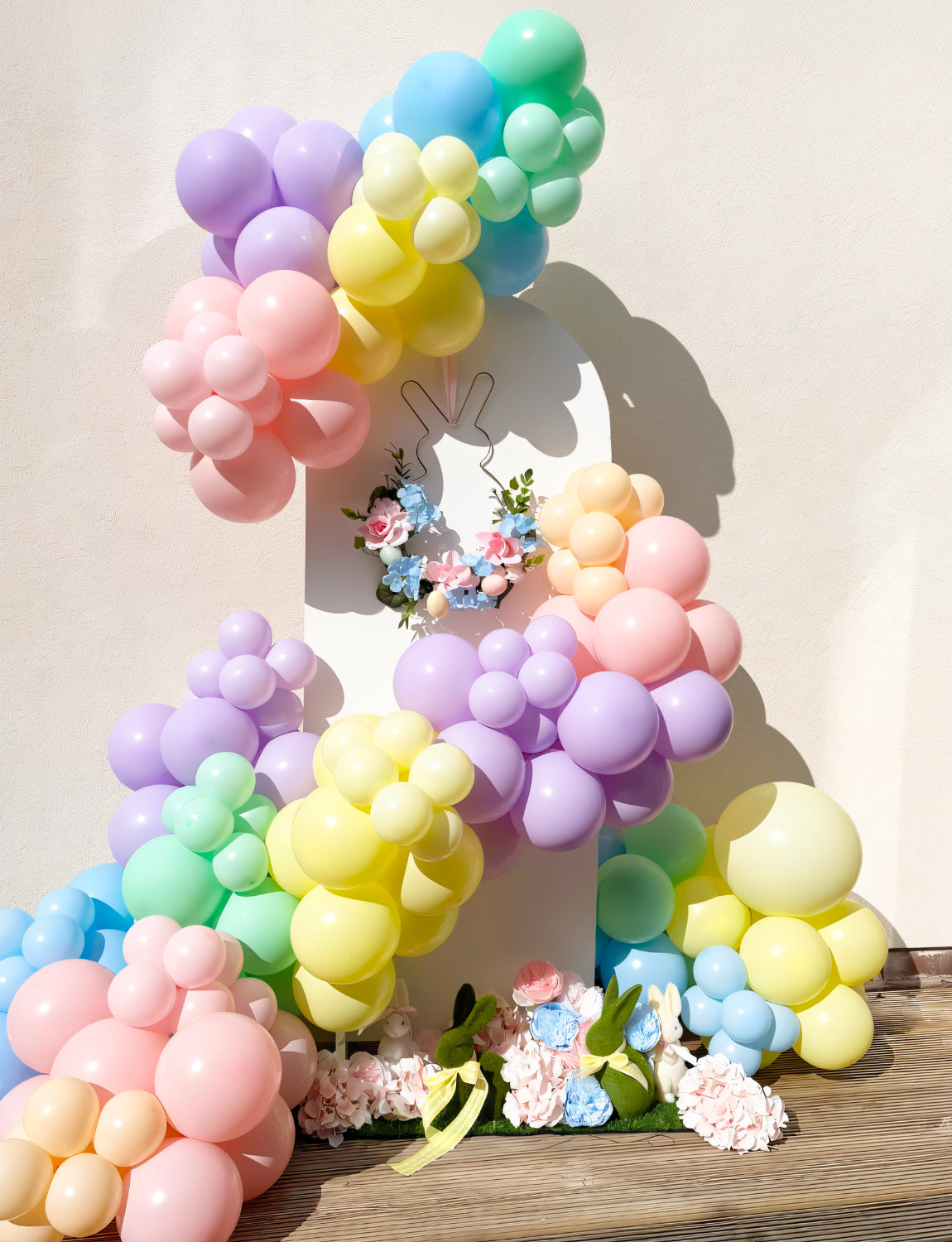 Pastel Balloon Arch Kit - 18/12/5 Inch Pastel Rainbow Balloon Arch Multicolour Colourful Macaron Party Balloons for Birthday Wedding Baby Shower Unicorn Theme Party Decorations