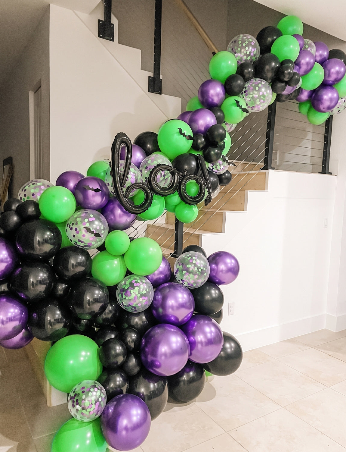 Green Purple and Black Balloons, 50 PCS 12 Inch Black Green Balloons Metallic Purple Balloons, Black Green Confetti Balloons, Birthday Balloons for Halloween Baby Shower Birthday Party Decor