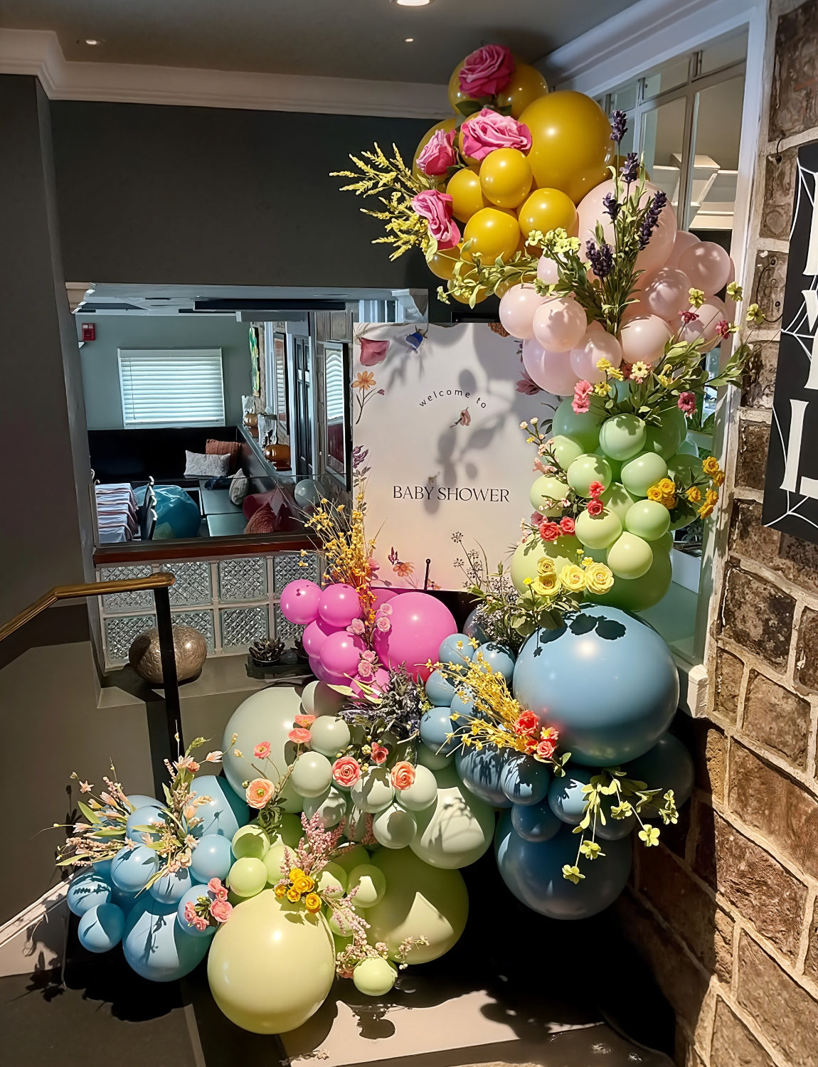 Daisy Balloons Arch Kit Garland - 152Pcs Pastel Balloon Arch with Daisy Foil Balloon, Colourful Fairy Balloons for Birthday Spring Baby Shower Wedding Easter Theme Party Decorations