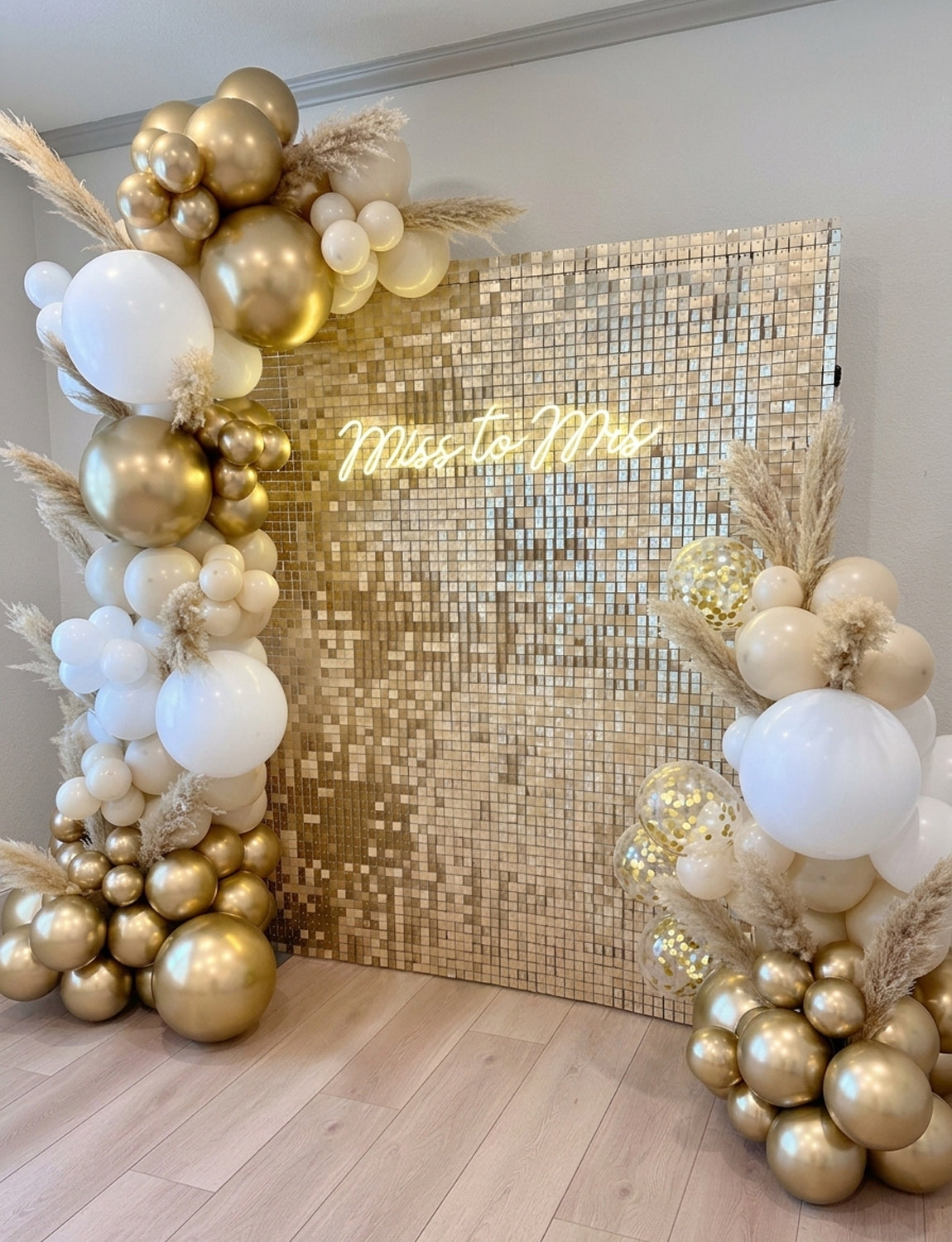 White and Gold Balloons - 12Inch Gold and White Balloons for Wedding 50Pcs White and Gold Balloons with Gold Confetti Balloon Wedding Balloons for Birthday Baby Shower Engagement Party Decor