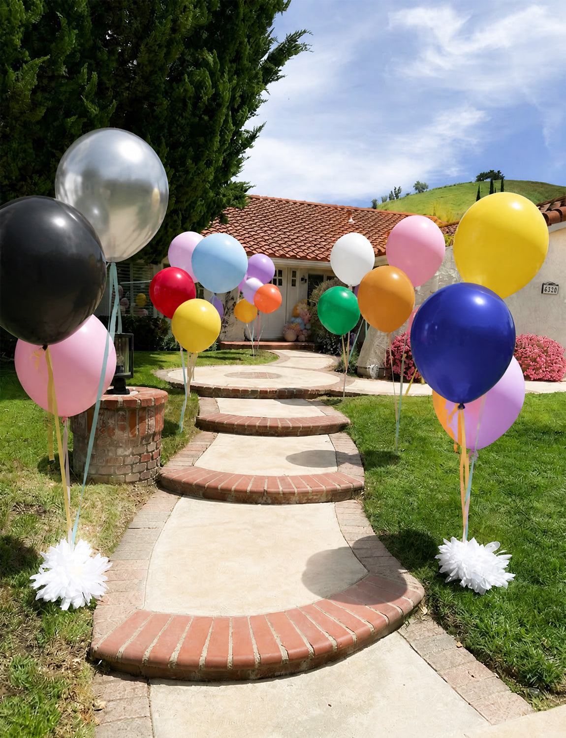 18 Inch Rainbow Balloons, 24 Pcs Large Colourful Balloon, 12 Colours Giant Multicoloured Balloons for Rainbow Birthday Decorations, Party Balloons for Birthday Wedding Easter Baby Shower Parties