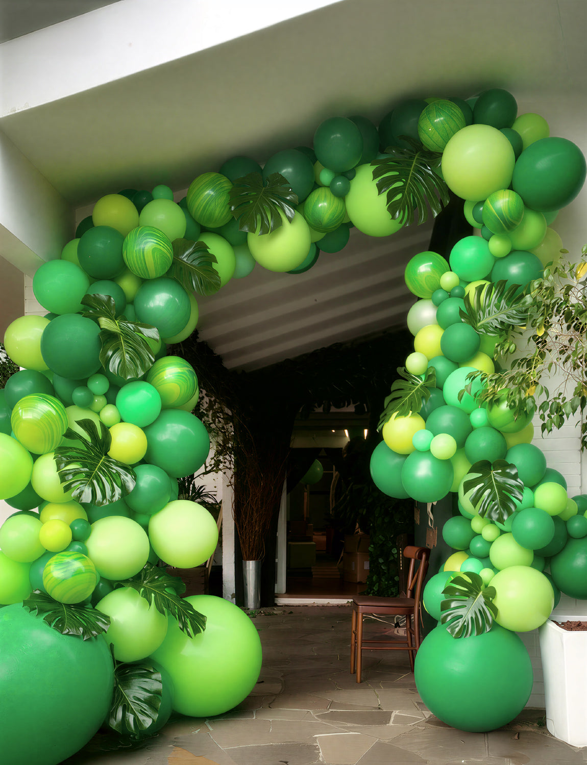 Green Balloons, 50 Pcs Dark & Lime Green Balloons 12 Inch Latex Balloons for St. Patrick’s Day, Baby Shower, Jungle Safari Birthday Party Decorations, Indoor Outdoor