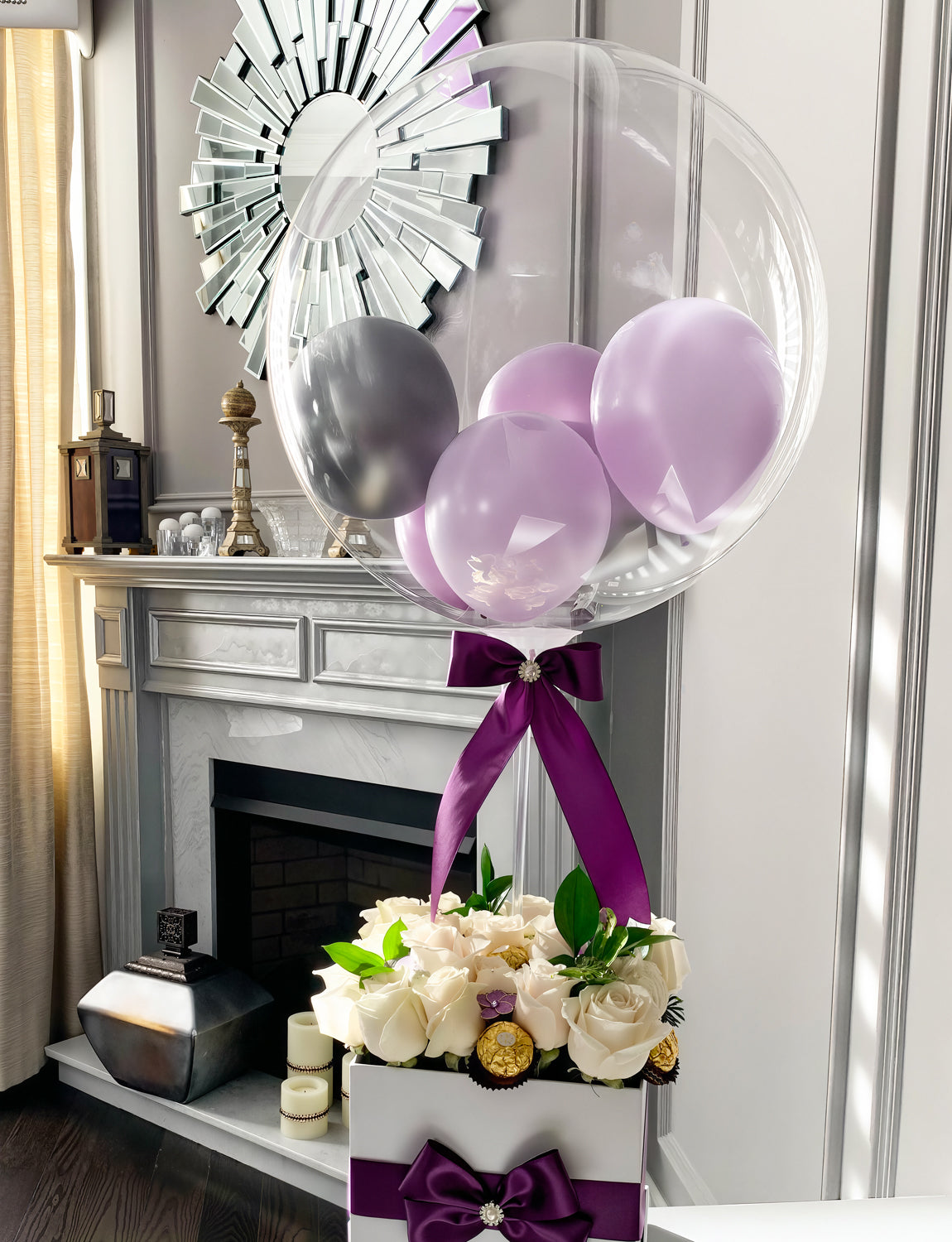 Adeyo Bobo Balloons 24 Inch – Clear Bubble Balloons for Stuffing 25 Pcs Fillable Transparent Bobo Balloons for DIY Party Decor, Birthday Wedding Anniversary Indoor Outdoor Celebration, Photo Shoot