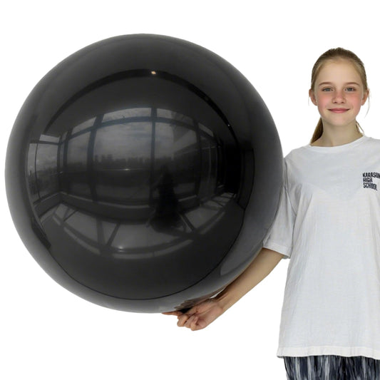 Adeyoo 36 Inch Black Balloons - Giant Balloons Jumbo Black Latex Balloon Extra Large Round Balloon for Birthday Anniversary Retirement Wedding Party Decorations (4Pcs), Photo Shoot