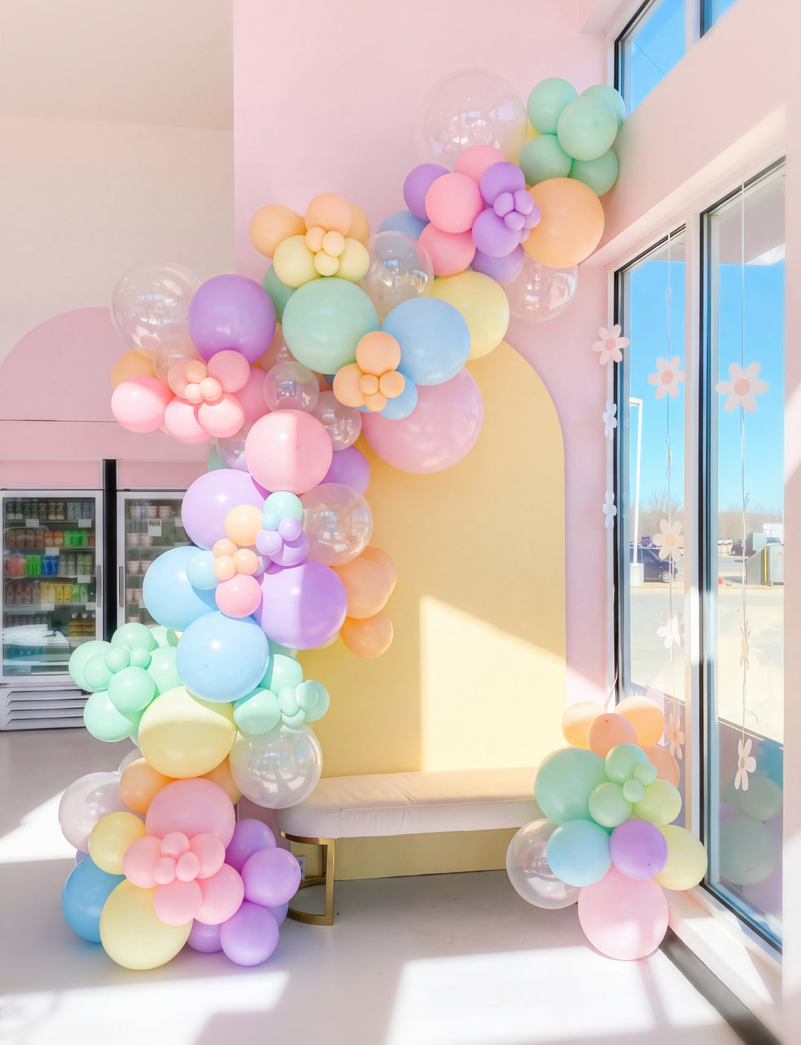 Pastel Balloons, 50 Pcs Pastel Rainbow and Clear Balloons 12 Inch Macaron Colourful Balloons, Multicoloured Balloons for Birthday Baby Shower Wedding Easter Unicorn Party Decorations