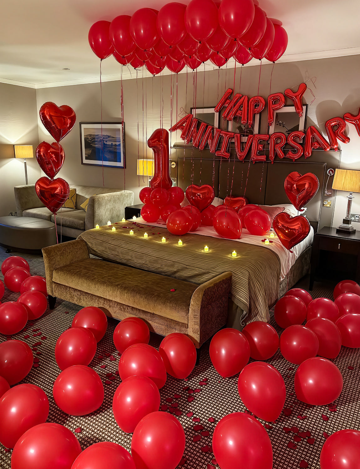 Adeyoo Red Balloons - 12 Inch Red Latex Balloons Round Latex Balloon with Ribbons, Shiny Party Balloon for Birthday Wedding Anniversary Engagement Party Decorations, Photo Backdrop Supplies