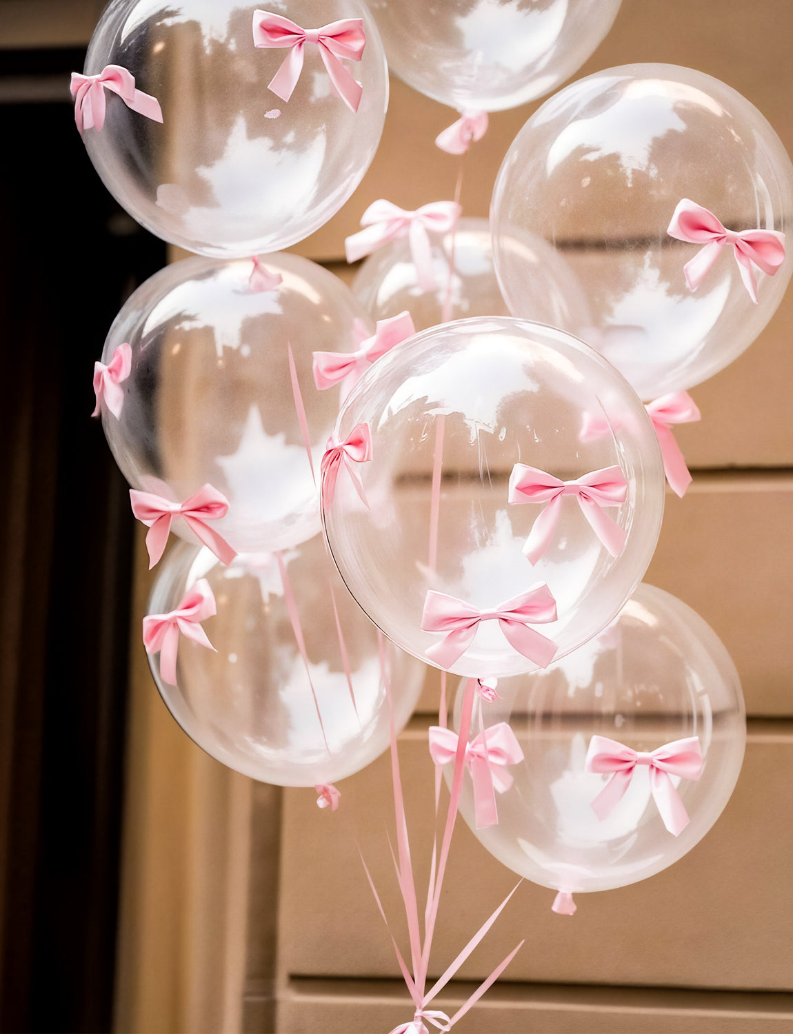 Adeyo Bobo Balloons 24 Inch – Clear Bubble Balloons for Stuffing 25 Pcs Fillable Transparent Bobo Balloons for DIY Party Decor, Birthday Wedding Anniversary Indoor Outdoor Celebration, Photo Shoot