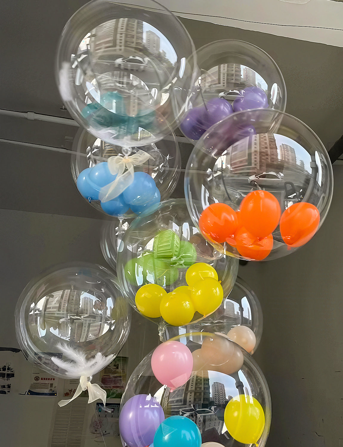 Bobo Balloons 20 Inch - 30 Pcs Bubble Balloons Fillable Round Crystal Clear Balloon Large Party Balloon for DIY Birthday Wedding Anniversary Indoor Outdoor Party Decorations