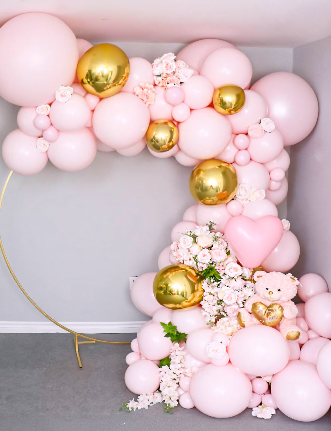 Gold Foil Balloons, 22" 18" 10" 4D Round Mylar Gold Balloon, 14 Pcs Metallic Gold Balloons, Different Sizes Mirror Foil Balloons for Birthday Graduation Christmas Wedding New Years Party Decor