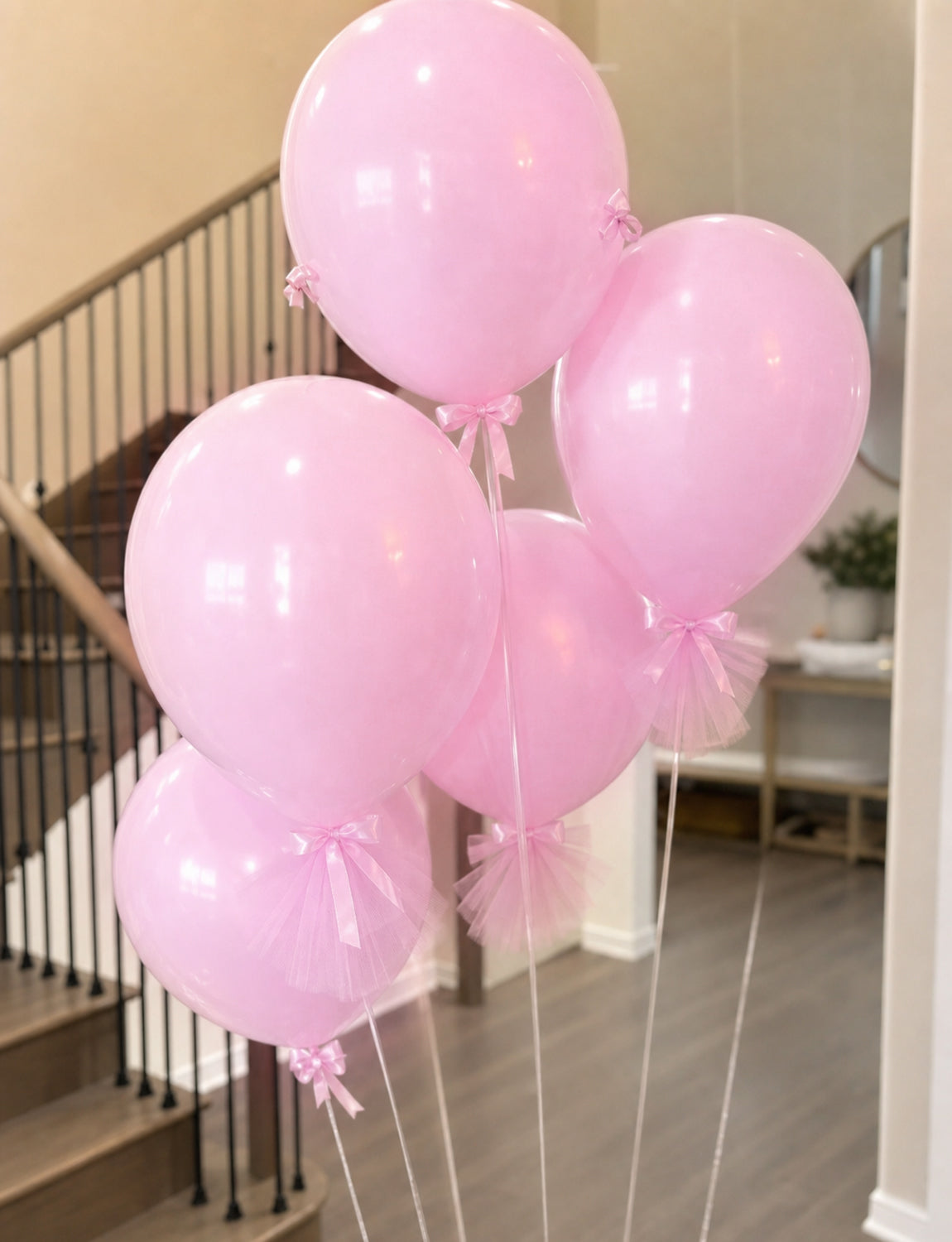 Baby Pink Balloons, 24 Pcs 18 Inch Pink Balloons for Birthday Decor Large Birthday Balloons for Pink Birthday Decorations, Pastel Pink Balloons for Girls Princess Engagement Wedding Anniversary