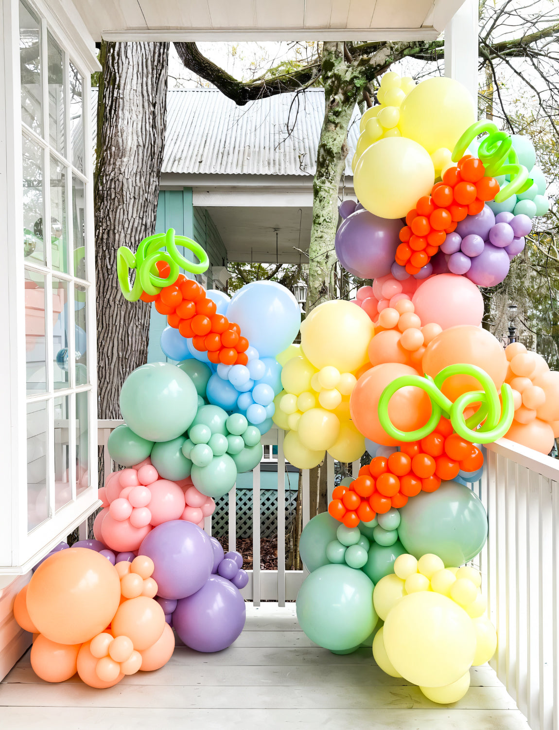 Adeyoo Pastel Balloons - 12 Inch Pastel Rainbow Balloons, 50 Pcs Multicoloured Latex Balloon Macaron Colourful Party Balloon for Birthday Unicorn Baby Shower Wedding Party Decorations